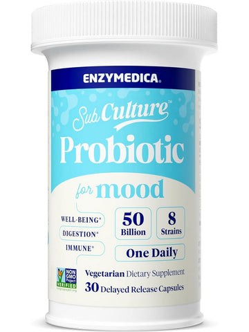 Enzymedica, SubCulture Probiotic for Mood, 30 Delayed Release Capsules