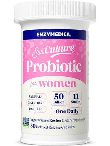 Enzymedica, SubCulture Probiotic for Women, 30 Delayed Release Capsules