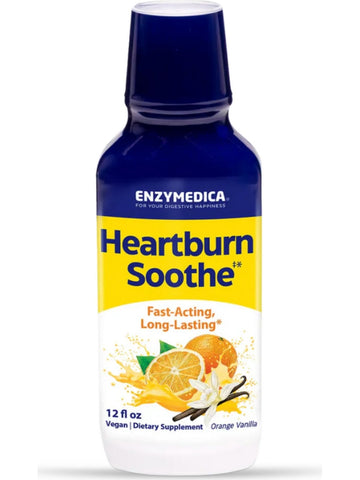 Enzymedica, Heartburn Soothe Liquid, Orange Vanilla, 12 fl oz