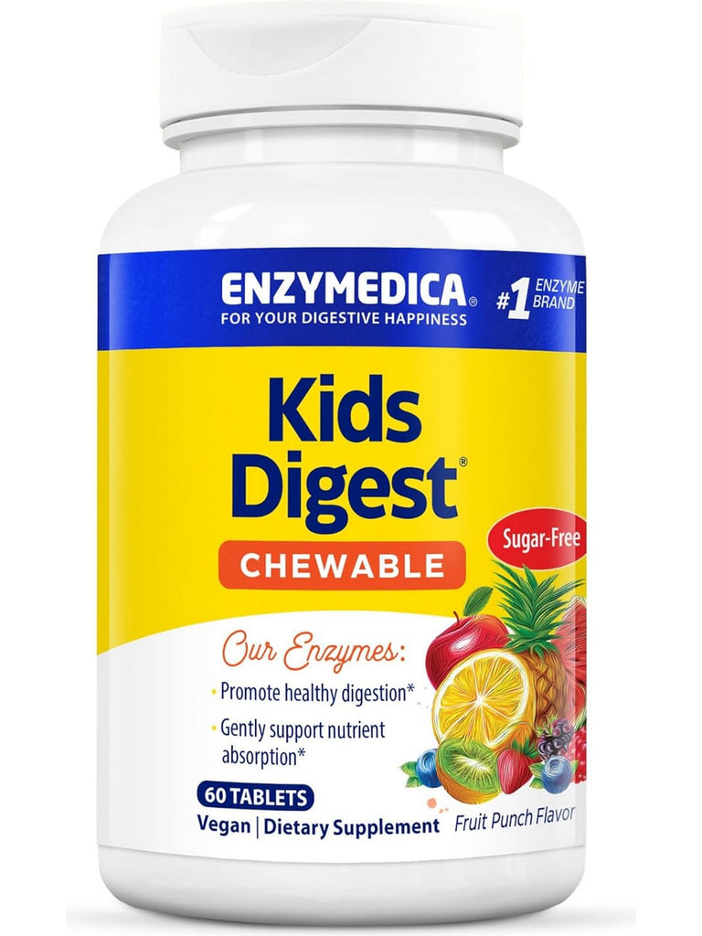 Enzymedica, Kids Digest Chewable, 60 Tablets