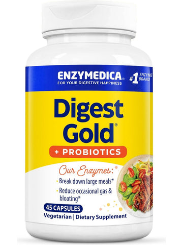 Enzymedica, Digest Gold + Probiotics, 45 Capsules