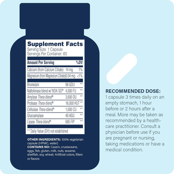 Enzyme Science, Nattokinase Pro, 60 Capsules