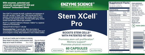 Enzyme Science, Stem Xcell Pro, 60 Capsules