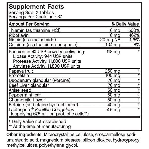 Futurebiotics, Daily Enzyme Complex, 75 Tablets