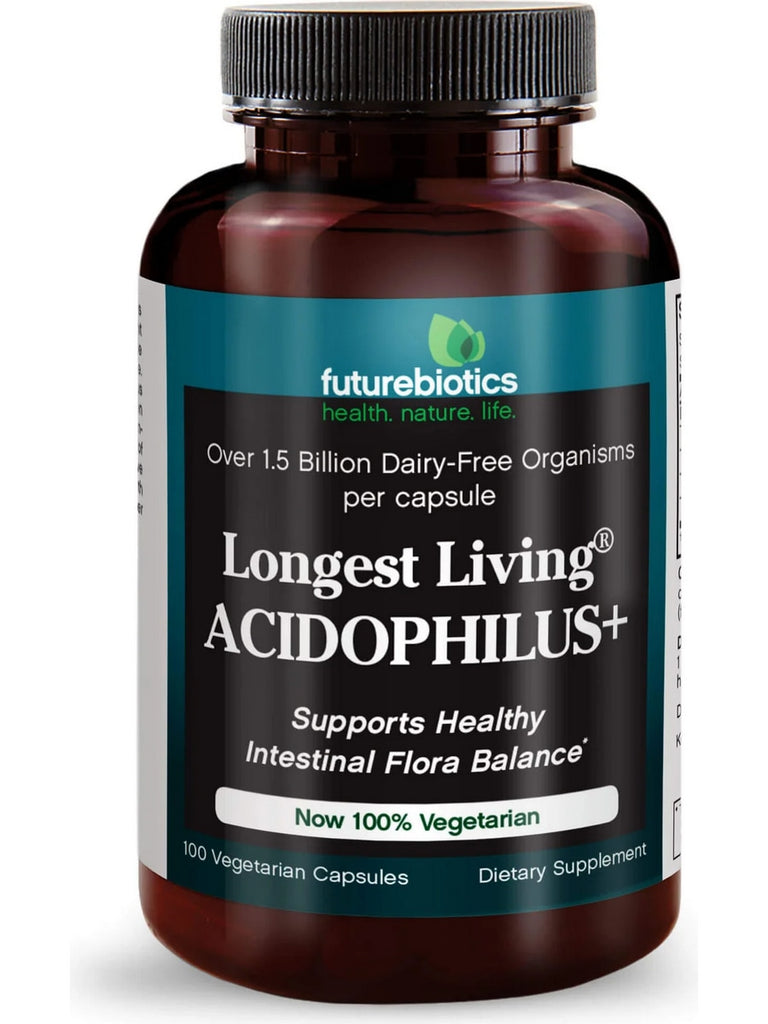 Futurebiotics, Longest Living Acidophilus+, 100 Vegetarian Capsules