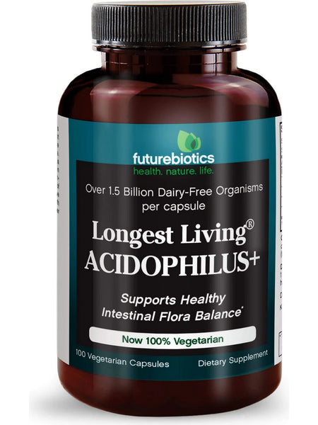 Futurebiotics, Longest Living Acidophilus+, 100 Vegetarian Capsules