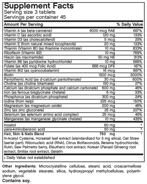 Futurebiotics, Nutrition for Men Hair, Skin & Nails, 1500 mcg, 135 Tablets