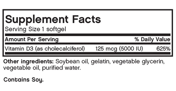 Futurebiotics, Vitamin D3 5000 IU, 90 Softgels