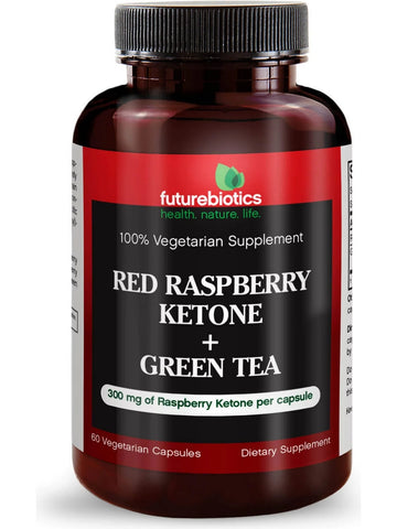 Futurebiotics, Red Raspberry Ketone + Green Tea, 300 mg, 60 Vegetarian Capsules
