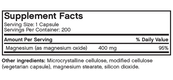 Futurebiotics, Magnesium, 400 mg, 200 Vegetarian Capsules
