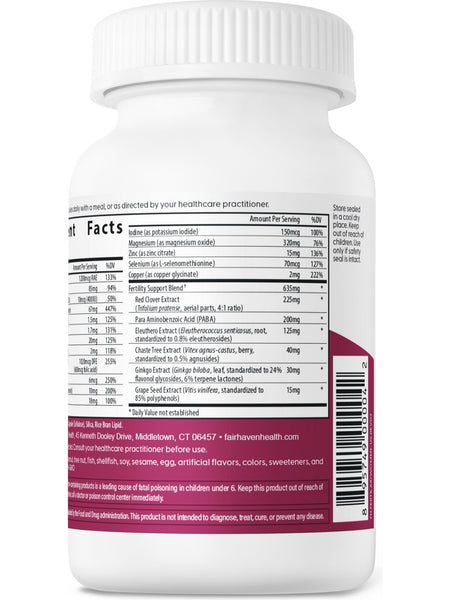 Fairhaven Health, FertilAid for Women, 90 Capsules