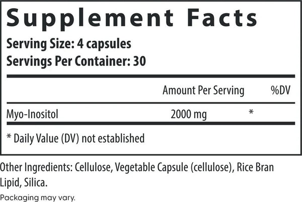 Fairhaven Health, Myo-Inositol for Women and Men, 120 Capsules