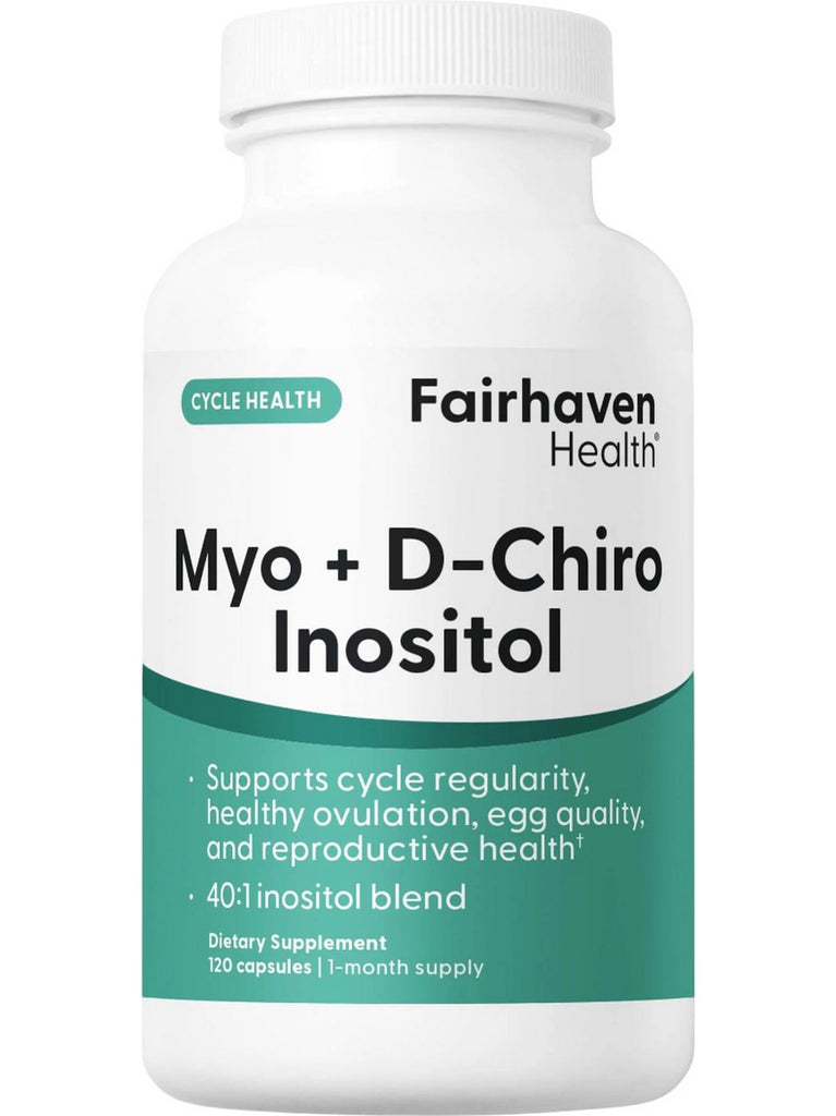 Fairhaven Health, Myo + D-Chiro Inositol, 120 Capsules