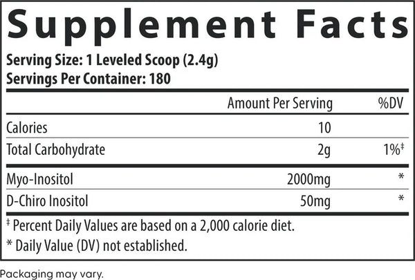 Fairhaven Health, Myo + D-Chiro Inositol Powder, 15 oz (Formerly CycleBoost)