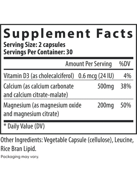 Fairhaven Health, Calcium + Magnesium, 60 Capsules