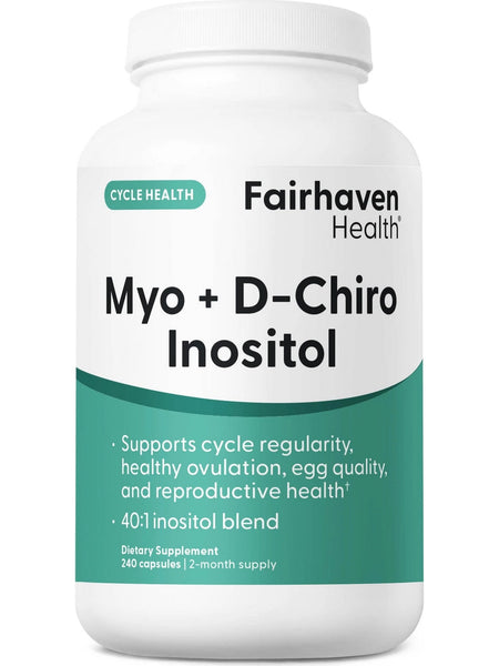 Fairhaven Health, Myo + D-Chirp Inositol, 240 Capsules