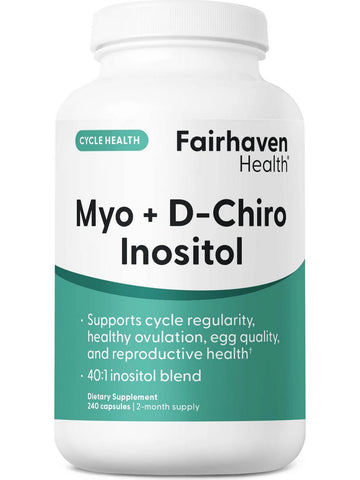Fairhaven Health, Myo + D-Chirp Inositol, 240 Capsules