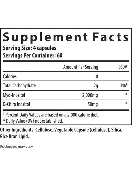 Fairhaven Health, Myo + D-Chirp Inositol, 240 Capsules