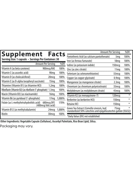 Fairhaven Health, Menopause Multivitamin Essential, 30 Capsules