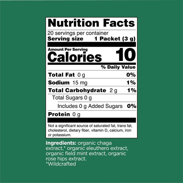 Four Sigmatic, Protect Organic Elixir Mix with Chaga Mushroom and Eleuthero, 20 Packets