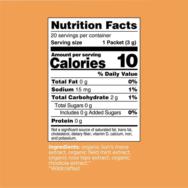 Four Sigmatic, Think Organic Elixir Mix with Lion's Mane Mushroom and Rhodiola, 20 Packets