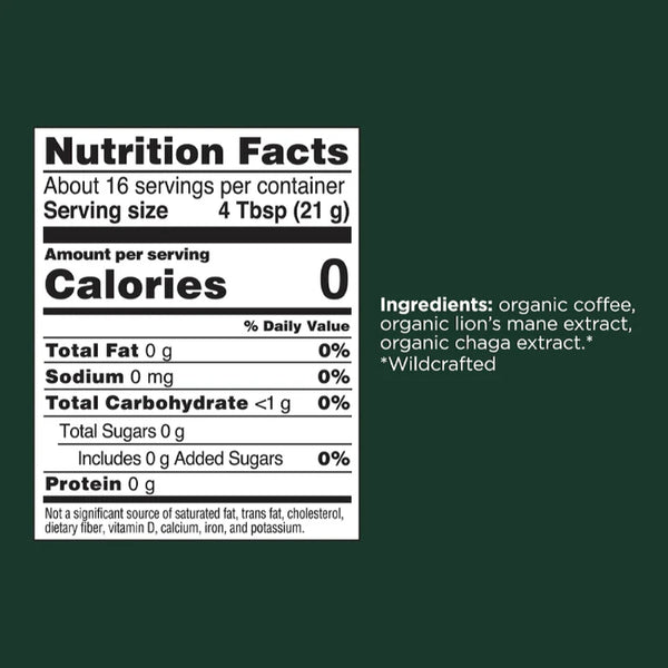 Four Sigmatic, Focus Organic Coffee with Lion's Mane and Chaga Mushrooms, 10 oz