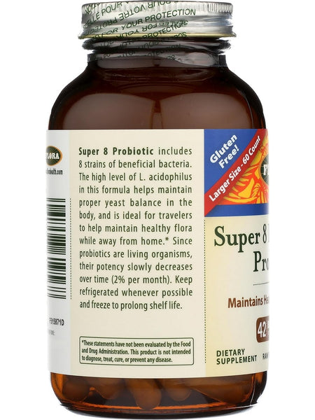 Flora, Super 8 Hi-Potency Probiotic, 42 Billion Cells, 60 Capsules