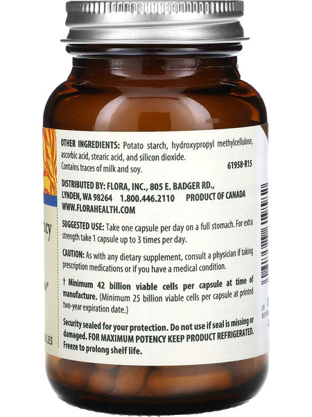 Flora, Super 8 Hi-Potency Probiotic, 42 Billion Cells, 30 Capsules