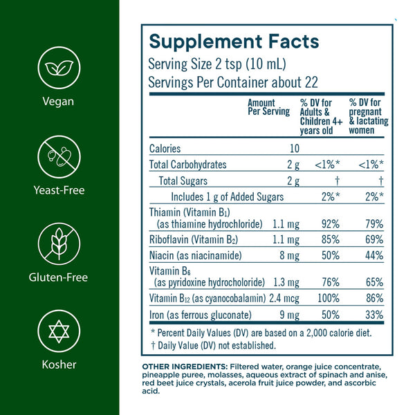 Flora, Flora Iron with B-Vitamin Complex, 8.1 fl oz