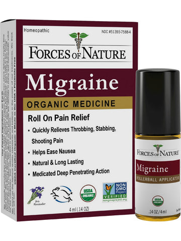 Forces of Nature, Migraine, 4 ml (0.14 oz)
