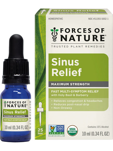 Forces of Nature, Sinus, Maximum Strength, 25 doses, 10 ml (0.34 oz)