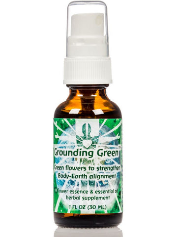 Flower Essence Services, Grounding Green Spray, 1 oz
