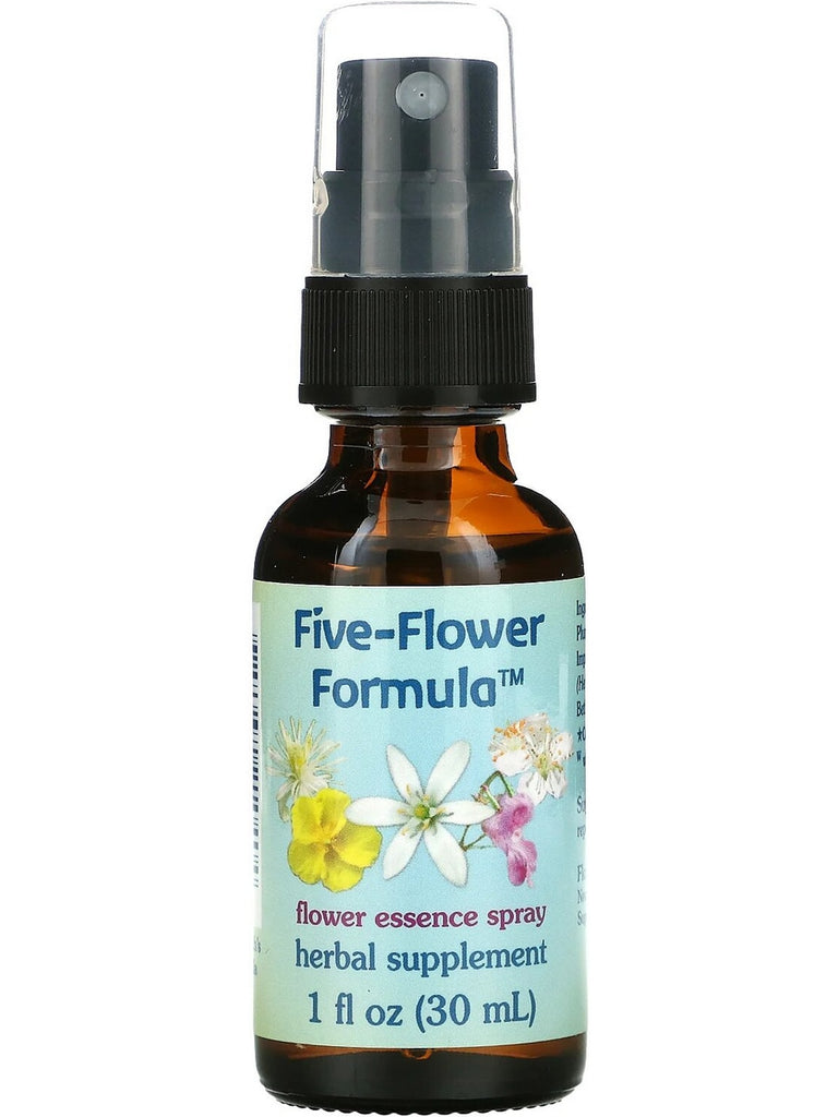 Flower Essence Services, Five-Flower Formula Spray, 1 oz