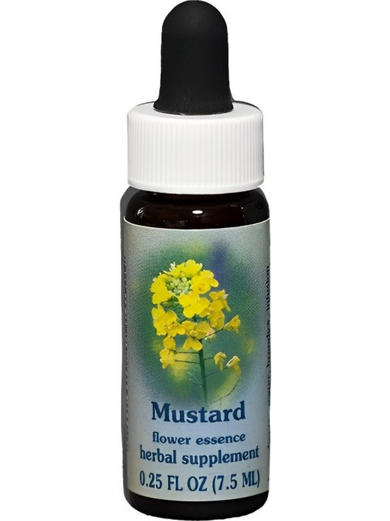 Flower Essence Services, Mustard Dropper, 0.25 fl oz