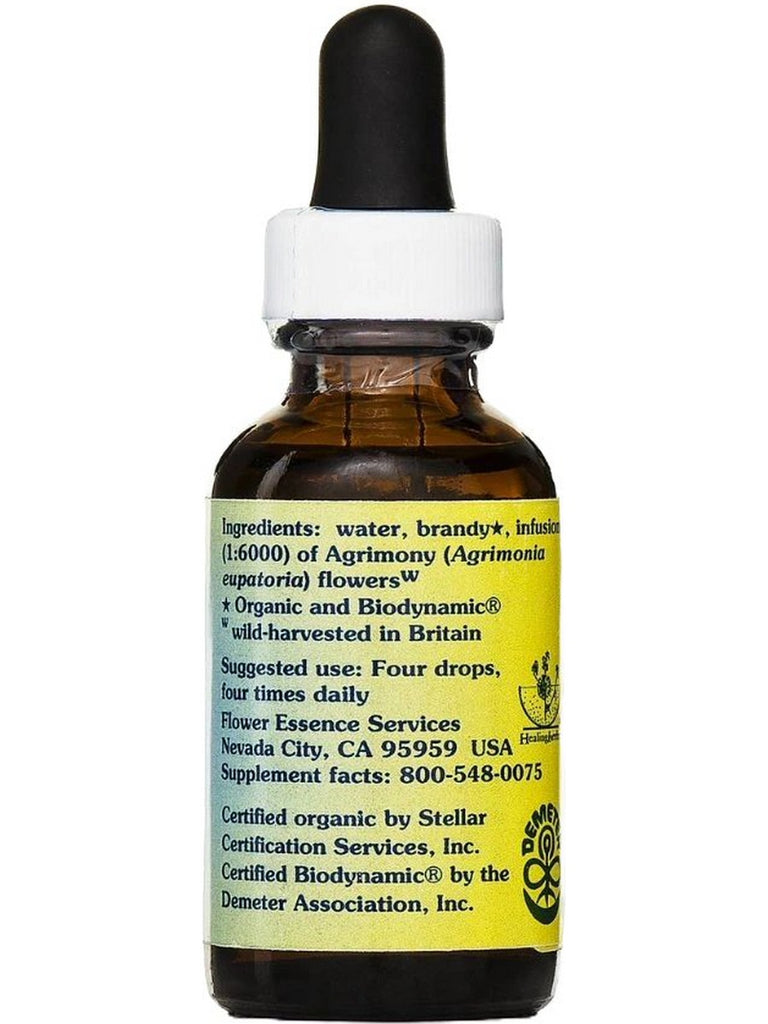 Flower Essence Services, Agrimony Dropper, 1 fl oz
