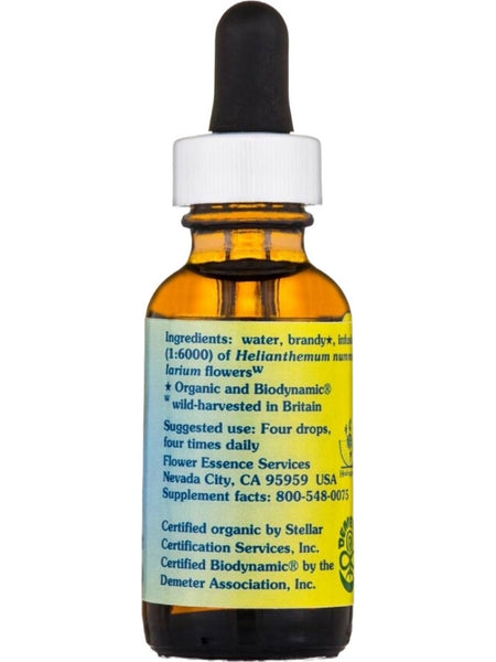 Flower Essence Services, Rock Rose Dropper, 1 fl oz