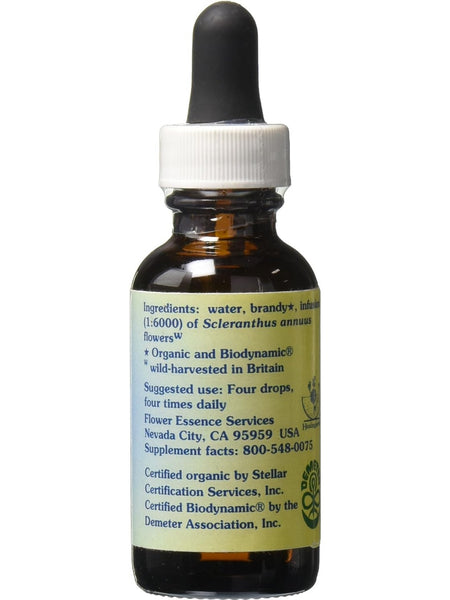 Flower Essence Services, Scleranthus Dropper, 1 fl oz