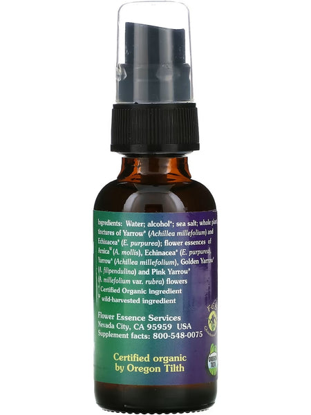 Flower Essence Services, Yarrow Environmental Solution Spray, 1 fl oz
