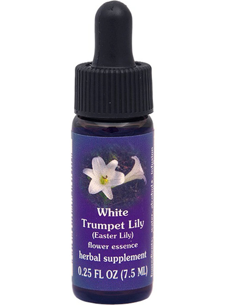 Flower Essence Services, White Trumpet Lily Dropper, 0.25 fl oz
