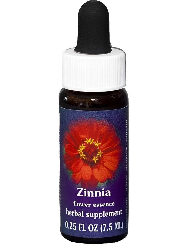 Flower Essence Services, Zinnia Dropper, 0.25 fl oz