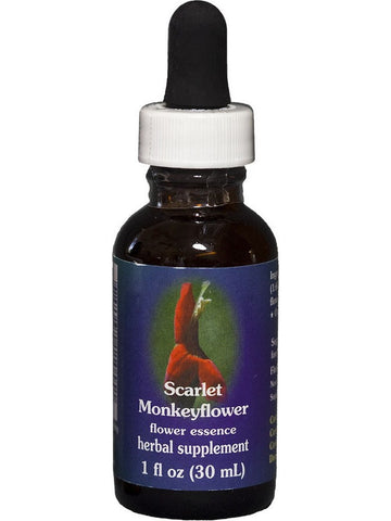 Flower Essence Services, Scarlet Monkeyflower Dropper, 1 fl oz