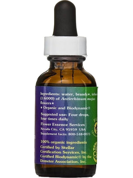 Flower Essence Services, Snapdragon Dropper, 1 fl oz