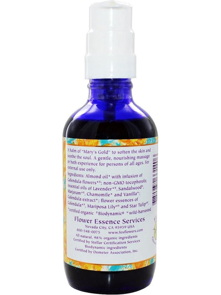 Flower Essence Services, Calendula Caress Pump Top, 4 fl oz