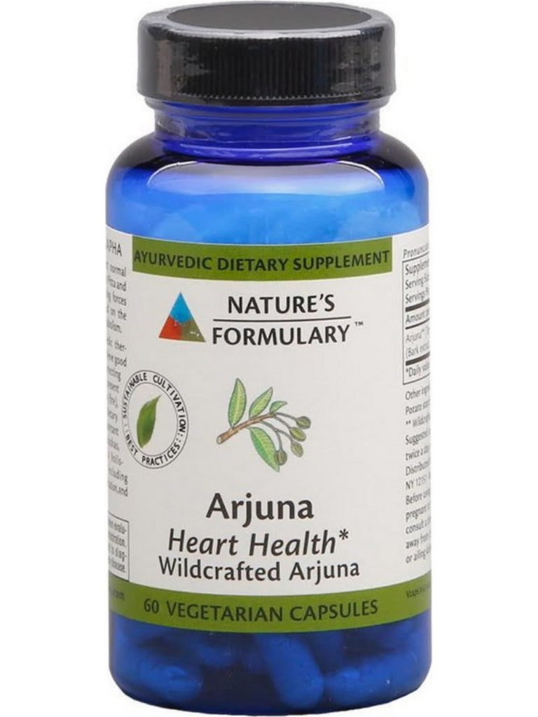 Arjuna, 60 veg ct, Nature's Formulary
