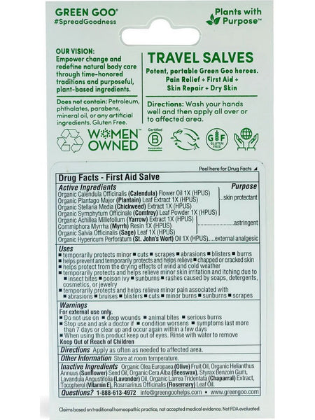 Green Goo, Everyday Essential Travel Sticks, 4 Sticks