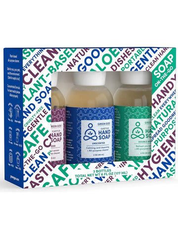 Green Goo, Castile Hand Soap 3-Pack, 3 Bottles