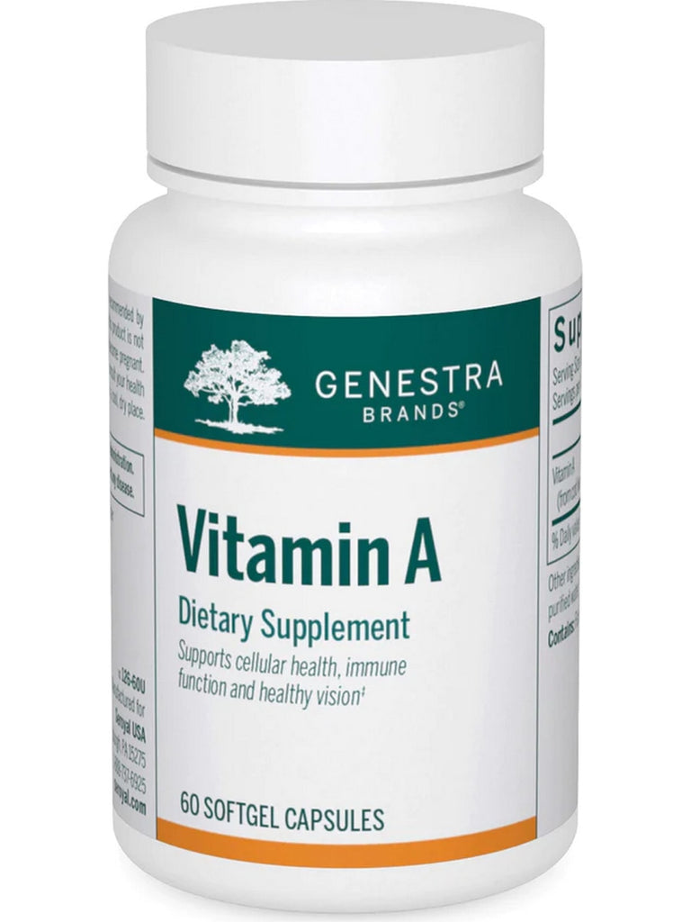Genestra, Vitamin A Dietary Supplement, 60 Softgel Capsules