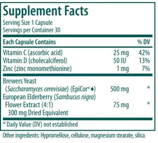 Genestra, Cor Defense Dietary Supplement with EpiCor, 30 Vegetarian Capsules