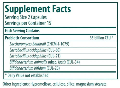 Genestra, HMF Travel Daily Probiotic Supplement, 30 Vegetarian Capsules