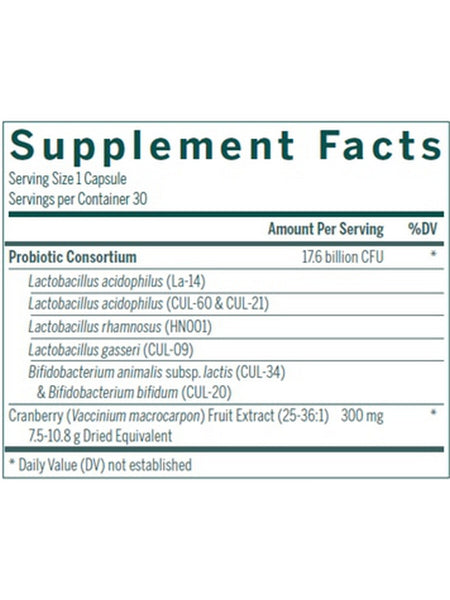 Genestra, HMF women's daily Daily Probiotic Supplement, 30 Vegetarian Capsules